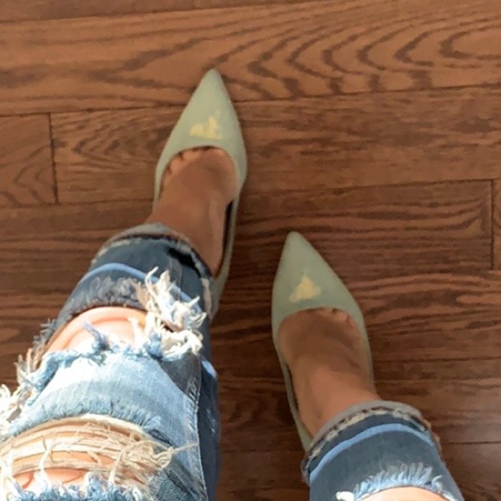 Jean stiletto heels